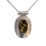 Oval Mother of Pearl Sterling Silver Pendant