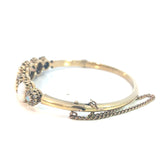 Antique Opal Diamond Bangle