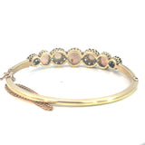 Antique Opal Diamond Bangle