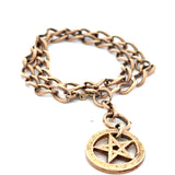 Antique Rose Gold Chain with Star of David