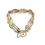 Yellow Gold Fancy Gate Bracelet