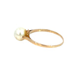 Simulated Pearl Ring in 9ct Yellow Gold