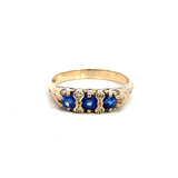 Ceylonese Sapphire Diamond Ring