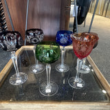 Harlequin Crystal Glass - Various Colours