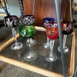 Harlequin Crystal Glass - Various Colours