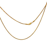 Wheat Chain in 22ct Gold- 52cm
