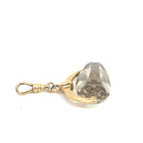 Citrine Fob Spinner Pendant on 18ct Yellow Gold