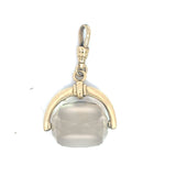 Citrine Fob Spinner Pendant on 18ct Yellow Gold