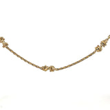 Twist Sectioned Belcher Chain Necklace in 9ct Yellow Gold - 73cm
