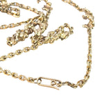 Twist Sectioned Belcher Chain Necklace in 9ct Yellow Gold - 73cm