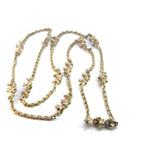 Twist Sectioned Belcher Chain Necklace in 9ct Yellow Gold - 73cm