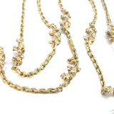 Twist Sectioned Belcher Chain Necklace in 9ct Yellow Gold - 73cm