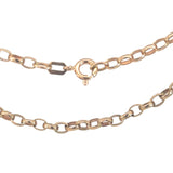 Oval Belcher Chain 9ct Yellow Gold