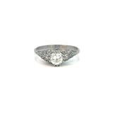 Antique Diamond Solitaire in Platinum