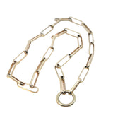 Half Round Paperclip Necklace