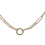 Half Round Paperclip Necklace