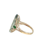 Mint Quartz Diamond Ring