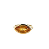 Modern Citrine Dress Ring