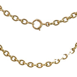 Oval 9ct Gold Belcher Chain - 80cm