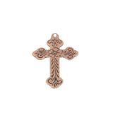 9ct Rose Gold Crucifix Pendant