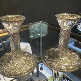 Sterling Silver Candlesticks - PAIR