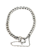 Graduated Curb Link Sterling Silver Bracelet