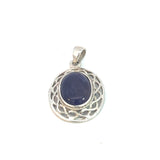 Cabochon Amethyst Pendant in Sterling Silver
