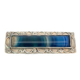 Antique Scottish Banded Agate Brooch