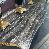 Antique Italian Black Marble Table