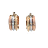 Trigold Huggie Earrings