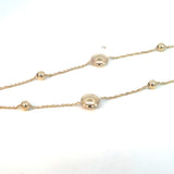 Beaded Station Bracelet 9ct Yellow Gold