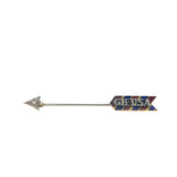 Art Deco Jabot Arrow Diamond Brooch