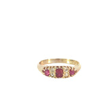 Ruby Diamond London Bridge Ring