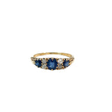 Sapphire Diamond Ring 18ct