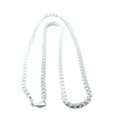 Sterling Silver Milanaise Chain Necklace - 50cm