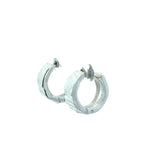Textured Surface Huggie Earrings