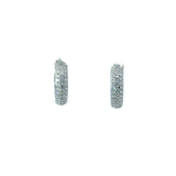 Cubic Zirconia Pave Huggie Earrings