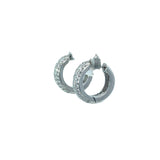 Cubic Zirconia Pave Huggie Earrings