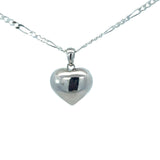 Puff Heart Pendant with Cut Outs