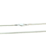 Sterling Silver Franco Chain Necklace - 45cm