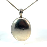 Large Oval Sterling Silver Locket
