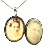 Large Oval Sterling Silver Locket