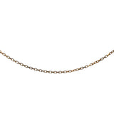 Adjustable 45cm Cable Link Chain in 9ct Yellow Gold