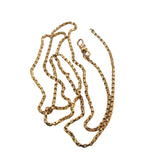 Antique Diamond Cut Square Belcher Link Necklace - 90cm
