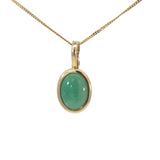 Jade Enhancer Pendant in 18ct Yellow Gold