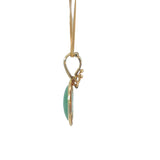 Jade Enhancer Pendant in 18ct Yellow Gold