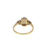 Antique Diamond Opal Ring in 18ct Yellow Gold