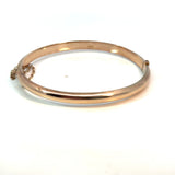 Antique Engraved Snap Bangle in 9ct Rose Gold