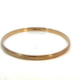 Solid Patterned Bangle in 9ct Yellow Gold