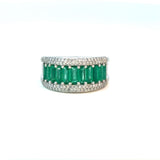 Emerald Baguette Diamond Ring